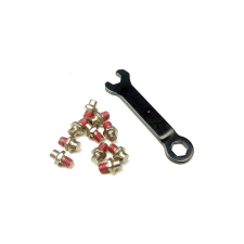 Propedal P52 pót tüske cserélhető szegecses pedálhoz, M4x4,5 mm, 10 db kerékpár hajtómű