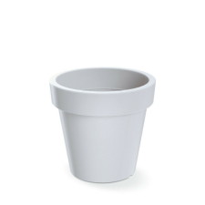 PROSPERPLAST Lofly Klasszikus Műanyag Virágcserép Fehér 19,6 cm, 10db-os csomag kerti tárolás