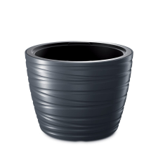 PROSPERPLAST Maze Antracit Kültéri Virágtartó 47,5 cm, 3db-os csomag kerti tárolás