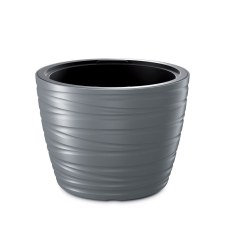 PROSPERPLAST Maze Fagyálló Kültéri Virágtartó Kőhatású Szürke 47,5 cm, 3db-os csomag kerti tárolás