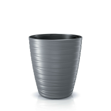 PROSPERPLAST Maze Kőhatású Kerti Virágtartó 47,5 cm Szürke Hullámmintás, 2db-os csomag kerti tárolás