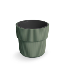 PROSPERPLAST Milly Bordázott Kültéri Virágcserép Fenyőzöld 29.9 cm, 5db-os csomag kerti tárolás