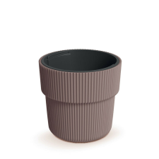 PROSPERPLAST Milly Bordázott Műanyag Virágcserép Marsala 29.9 cm, 5db-os csomag kerti tárolás