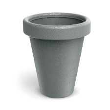PROSPERPLAST Origina Kőhatású Műanyag Virágcserép Szürke 39 cm, 3db-os csomag kerti tárolás