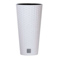 PROSPERPLAST Prosperplast Rato Tubus virágcserép fehér 20 cm-es betéttel kerti tárolás
