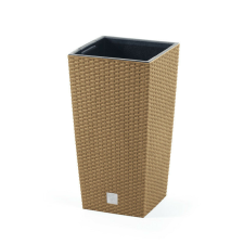 PROSPERPLAST Rato Square ECO Fonott Hatású Magaságyás Natúr, 3db-os csomag kerti tárolás