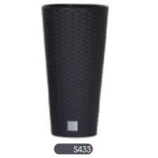 PROSPERPLAST Rato Tubus virágcserép antracit 30 cm-es betéttel (DRTUS300-S433) kerti tárolás