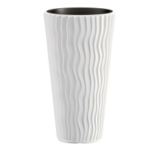 Prosperplast SANDY SLIM virágcserép fehér 39 cm kerti tárolás