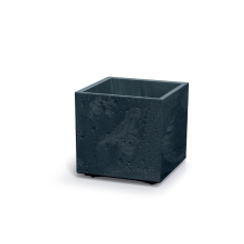  Prosperplast SIERRA SQUARE virágcserép ,beton effekt 38,5 cm antracit kerti tárolás