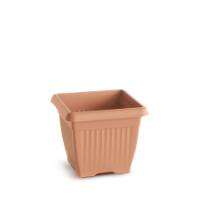 PROSPERPLAST Terra Négyzetes Terrakotta Virágtartó 45 cm, 10db-os csomag kerti tárolás
