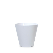 PROSPERPLAST Tubus Kúpos Virágcserép Fehér 25 cm, 10db-os csomag kerti tárolás