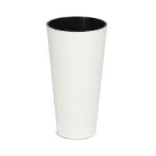 PROSPERPLAST Tubus Slim ECO Magas Kaspó Fehér 25 cm, 5db-os csomag kerti tárolás
