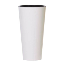  Prosperplast TUBUS SLIM fehér fényes 25 cm virágcserép kerti tárolás