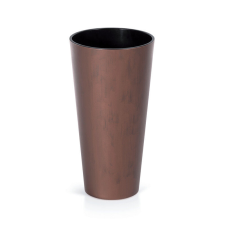 PROSPERPLAST Tubus Slim Kúpos Virágcserép Korten Acél Rozsdabarna 150mm, 5db-os csomag kerti tárolás