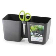 PROSPERPLAST Twins Cube Dupla Virágcserép - Ollóval - 2,5L kerti tárolás
