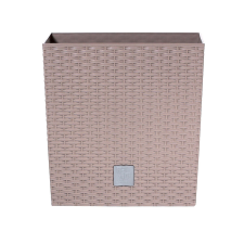 Prosperplast virágcserép belső cseréppel Rato Low 20 cm Mocca kerti dekoráció