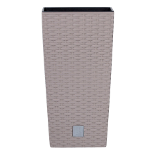 Prosperplast virágcserép belső cseréppel Rato Square 20 cm Mocca kerti dekoráció