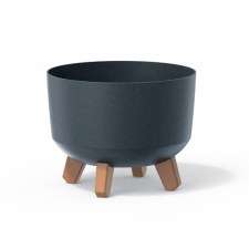 PROSPERPLAST Virágcserép Gracia Standard Eco Wood DGRL240W antracit öko kerti tárolás