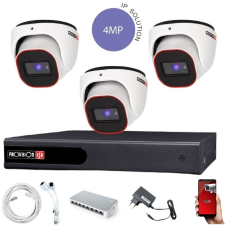 ProVision 4 Megapixeles 3 dome kamerás IP rendszer megfigyelő kamera