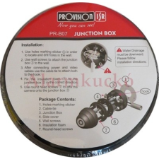 ProVision -ISR PR-B07G szerelő aljzat a gyártó kültéri inframegvilágítós Day&amp;Night dome kameráihoz, szürke biztonságtechnikai eszköz