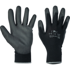  PU-ba mártott nylon kesztyű 9-es fekete (Bunting Light) védőkesztyű