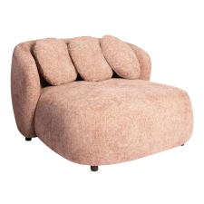  Púderrózsaszín lounge fotel díszpárnákkal – modern design karosszék bútor