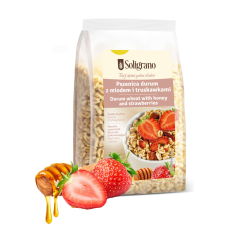  Puffasztott durumbúza virágmézzel &amp;amp; eperrel 150 g reform élelmiszer