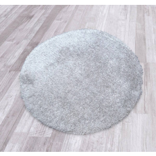 Puffy egyszínű kerek szőnyeg 120cm - szürke lakástextília
