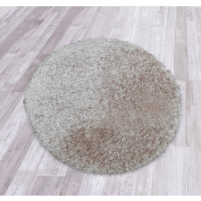 Puffy egyszínű kerek szőnyeg 120cm - világosbarna lakástextília