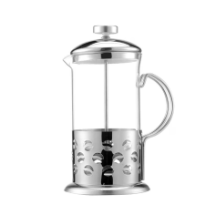 Pufo Bab infuser teáskanna boroszilikát üvegből fogantyúval és szűrővel, 600 ml konyhai eszköz