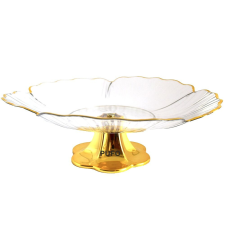 Pufo Elegant Pufo Elegant tálcás gyümölcstál lábbal süteményekhez, tortákhoz, gyümölcsökhöz, előételekhez konyhai eszköz