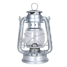Pufo Fém lámpás Pufo Retro olajlámpán kanóccal, 24 cm, ezüst kültéri világítás
