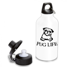  Pug Life - Fémkulacs kulacs, kulacstartó