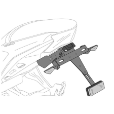 PUIG Adjustable license support PUIG 5733N fekete egyéb motorkerékpár alkatrész