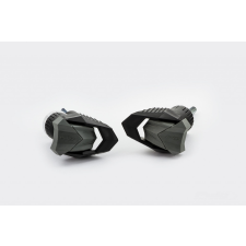 PUIG Frame sliders PUIG R19 4964N black with grey rubber bukócső, bukógomba