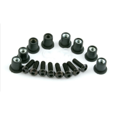 ﻿PUIG Puig Fekete csavar készlet Puig Vázak, idomok, kiegészítők Csavarok és alkatrészek egyéb motorkerékpár alkatrész