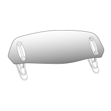 PUIG Spare visor PUIG 6872H clip-on smoke bukósisak