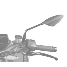 PUIG Visszapillantó tükör PUIG RS2 70° FAIRING FITTING 7354C carbon look jobb motorkerékpár visszapillantó