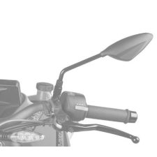 PUIG Visszapillantó tükör PUIG RS2 FAIRING FITTING 7352C carbon look jobb motorkerékpár visszapillantó