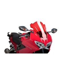 PUIG Windscreen PUIG RACING 7598R piros bukósisak