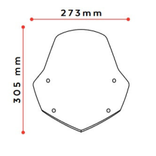 PUIG Windshield PUIG NEW. GEN SPORT 3767W áttetsző bukósisak