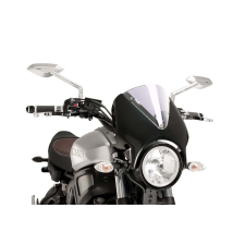 PUIG Windshield PUIG RETROVISION 9560W matt black áttetsző bukósisak