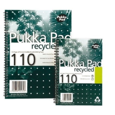 Pukka pad Pad Recycled 55 lapos A4 vonalas spirálfüzet füzet
