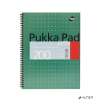 Pukka pad Spirálfüzet, A4+, kockás, 100 lap, PUKKA PAD, "Metallic Jotta"