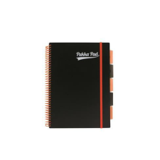 Pukka pad spirálfüzet, A4, vonalas, 100 lap, &quot;Neon black project book&quot; (PUPN7664V) füzet