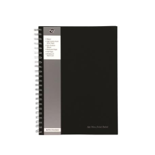 Pukka pad Spirálfüzet, A4, vonalas, 80 lap, PUKKA PAD Black , fekete füzet