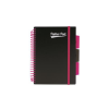 Pukka pad Spirálfüzet, A5, vonalas, 100 lap, PUKKA PAD, "Neon black project book"