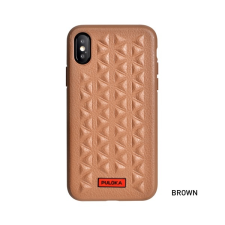 Puloka Pyramids prémium hátlaptok Apple iPhone X, bordó tok és táska