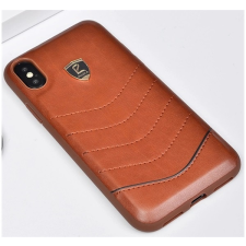 Puloka Waves prémium hátlaptok Apple iPhone X, barna tok és táska