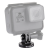 PULUZ 1/4 inch Screw Hole Tripod Mount CNC Adapter for GoPro, Insta360, DJI and Other (Black)